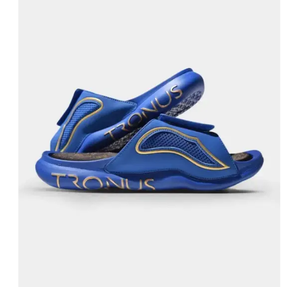 Tronus Mens Recovery Slides - Comfortable Luxe Sports Sandals Midnight - Image 3