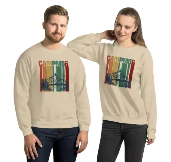 Campmor Rustic Mountain Logo Hoodie - Cozy Outdoor Sweatshirt - Image 2