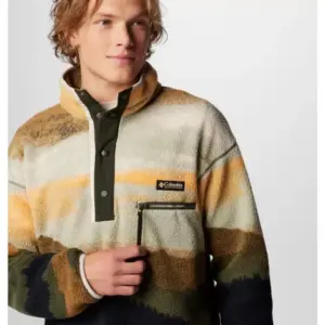 Columbia Men's Printed Half-Zip Fleece Jacket