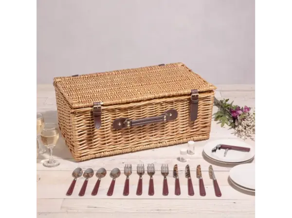 Picnic Time Classic Wine & Cheese Basket Set - Image 2