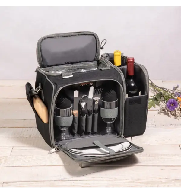 Malibu Insulated Picnic Basket Cooler with Storage - Picnic Time Brand - Image 3