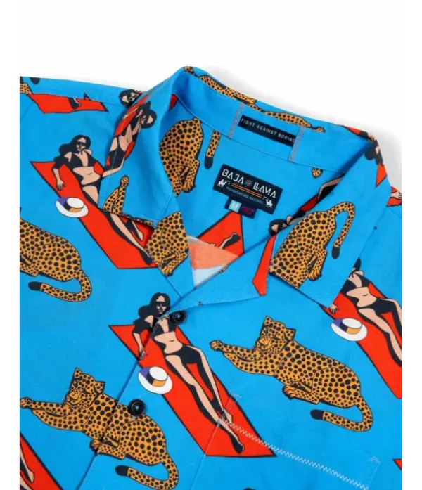 Vagabond Button Up Shirt by Bajallama - On Our Way Up Design - Image 2