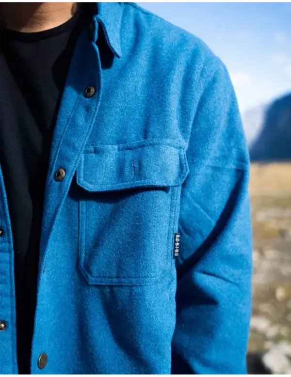 Bajallama Gulf Coast Snap Front Flannel Jacket for Men & Women - Image 2