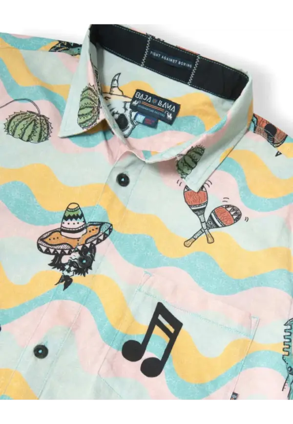 Bajallama 7-Seas Nautical Button Up Shirt - Image 3