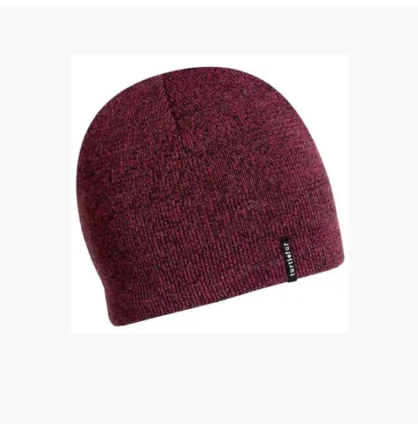 Youth Recycled Beanie Eco-Friendly Tan Turtle Fur - Image 3