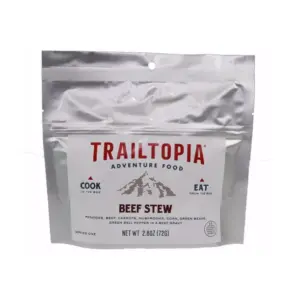 Trailtopia Beef Stew Single Serve - Adventure Ready Camping Meal