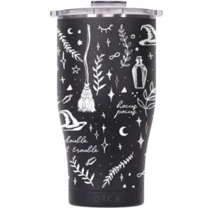 ORCA Insulated Water Bottle 27oz - Witches Chaser Vacuum Sealed Black