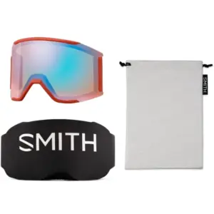 Smith Squad Mag Snow Goggles with ChromaPop Lens - Rust/Black Gold Mirror