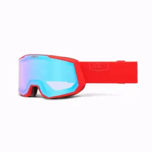 100% Snowcraft HIPER XL Ski Goggles - Mirrored Dark Red Lens
