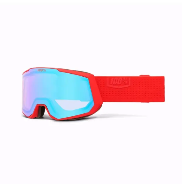 100% Snowcraft HIPER XL Ski Goggles - Mirrored Dark Red Lens