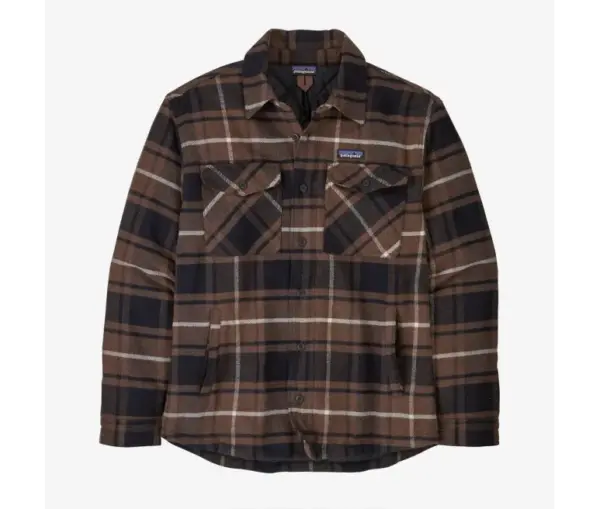 Patagonia Men's Lightweight Insulated Fjord Flannel Shirt Jacket