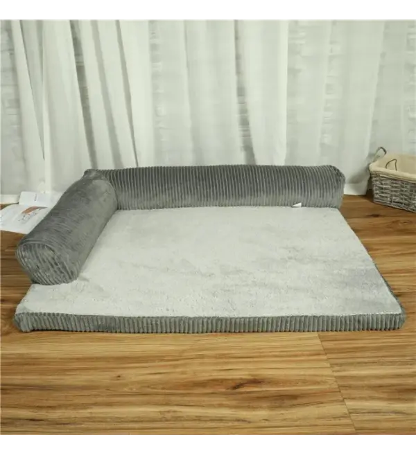 Dog Hugs Cozy Corduroy Pet Lounger Bed - Image 3