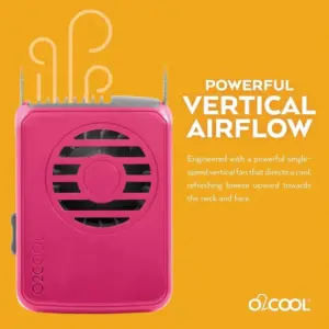 Rechargeable Necklace Fan - O2COOL Hands-Free Personal Cooler