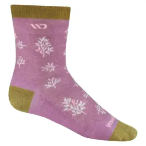 Darn Tough Women's Leaf Print Lightweight Micro Crew Socks