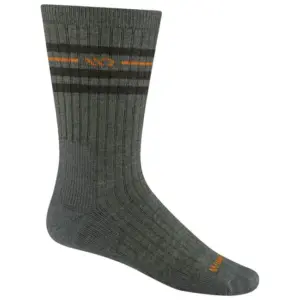 Darn Tough Men's Midweight Crew Socks - Wide Open Vintage Stripes
