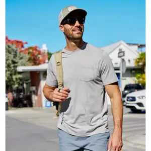 Free Fly Men's Bamboo V-Neck Pocket T-Shirt