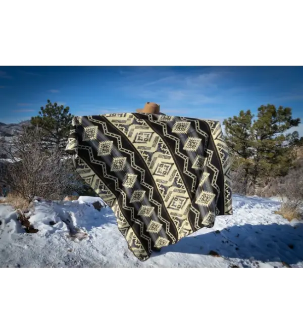Soft Warm Alpaca Wool Blanket - Slate Gray by Alpaca Threadz - Image 3