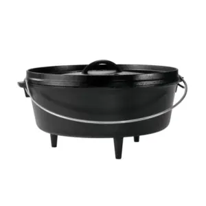 Lodge 12" Cast Iron Camp Dutch Oven 6-qt