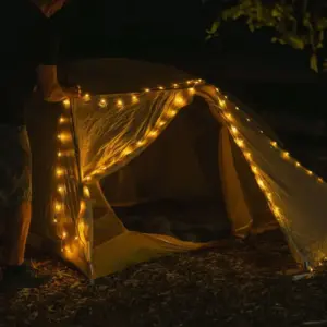 Portable Solar String Lights with Phone Charger