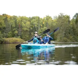 Pelican River Gorge 130X Tandem Kayak: 2-Person Sit-On-Top Rec Kayak