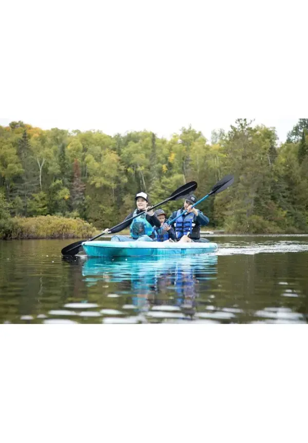 Pelican River Gorge 130X Tandem Kayak: 2-Person Sit-On-Top Rec Kayak