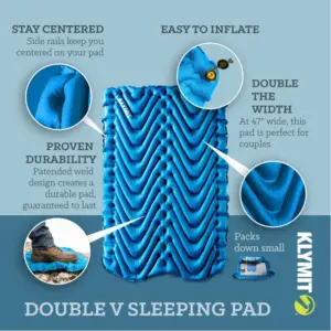 Klymit Double V Two-Person Inflatable Sleeping Pad