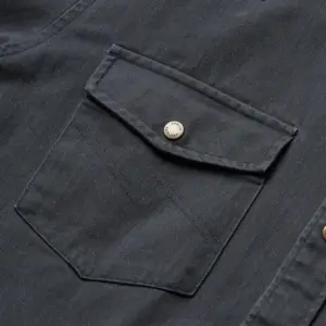 Howler Brothers Crow Black Sawhorse Work Shirt - Durable & Stylish