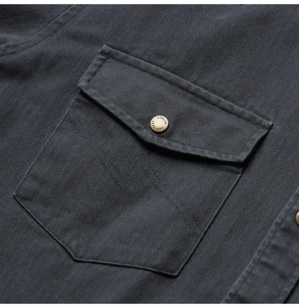 Howler Brothers Crow Black Sawhorse Work Shirt - Durable & Stylish