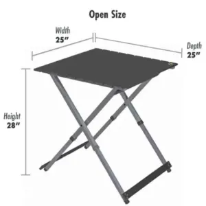GCI Outdoor Compact Folding Camp Table - 25 Inch Portable Picnic Table