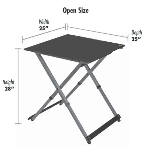 GCI Outdoor Compact Folding Camp Table - 25 Inch Portable Picnic Table