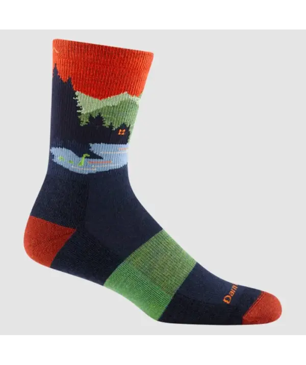 Darn Tough Men's Cushioned Micro Crew Socks - Close Encounters - Image 2