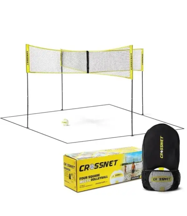 Portable Volleyball Net 4-in-1 CROSSNET - Quick Setup Game - Image 3