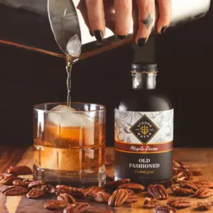 Maple Pecan Syrup Old Fashioned Breakfast Topping Vintage Style