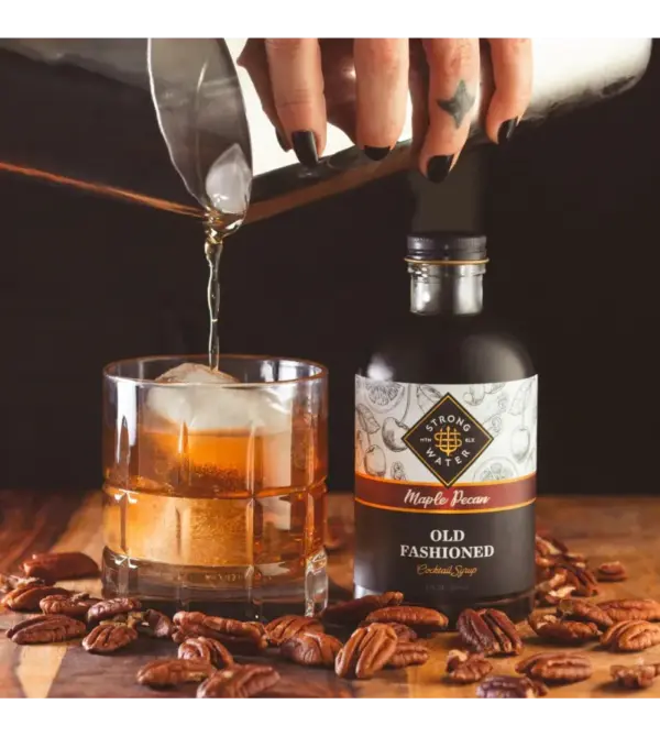Maple Pecan Syrup Old Fashioned Breakfast Topping Vintage Style