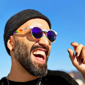 goodr Circle G Sunglasses - Gay Pride Polarized Aviators
