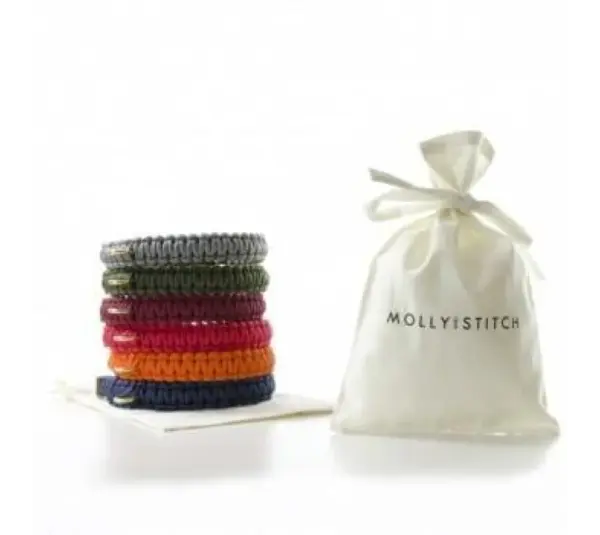 Molly And Stitch Leather Dog Collar - Lipstick Red