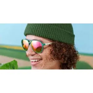 goodr Circle G Sunglasses - Blueberries Style, Polarized UV Protection