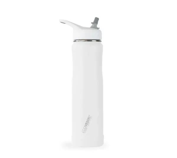 EcoVessel Summit 24oz Stainless Steel Water Bottle with Insulated Straw - Image 2