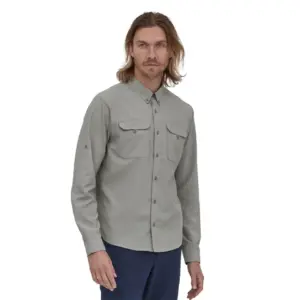 Patagonia Men's Long Sleeve Hiking Shirt for Outdoor Adventures