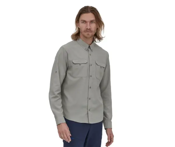 Patagonia Men's Long Sleeve Hiking Shirt for Outdoor Adventures