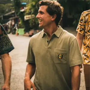 Men's Plush Terry Polo Shirt Howler Brothers
