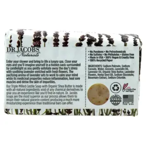 Dr. Jacobs Naturals Lavender Soap Bar for Soft Skin