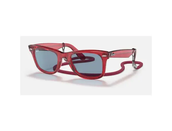Ray-Ban Wayfarer Clear Frame Sunglasses - Image 3