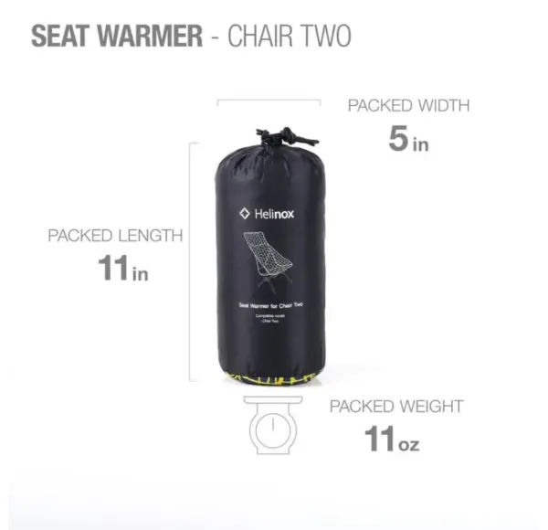 Helinox Chair Two Seat Warmer - Insulated Cushion for Camping Chairs