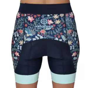 Women's Floral Bike Shorts - Velorosa Wildflower Print