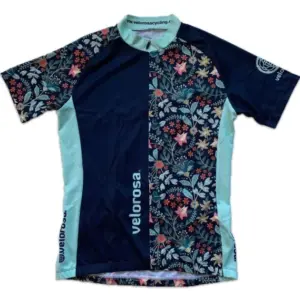 Women's Velorosa Wildflower Cycling Jersey Short Sleeve MTB Bike Top