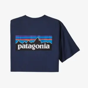 Patagonia Men's Pocket Tee w/ Logo - Sustainable Cotton T-Shirt