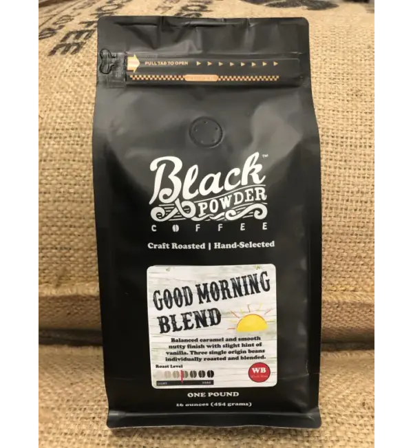 Black Powder Coffee Good Morning Blend Medium Roast Ground Coffee - Image 2
