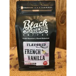 French Vanilla Coffee - Black Powder Ground Beans