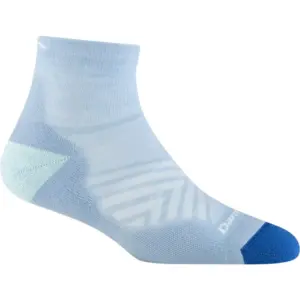 Darn Tough Womens Running Socks - Lightweight Cushioned Quarter Crew